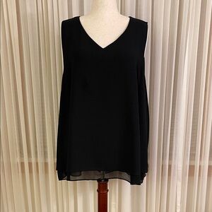 Cato Black V-Neck Sleeveless Blouse